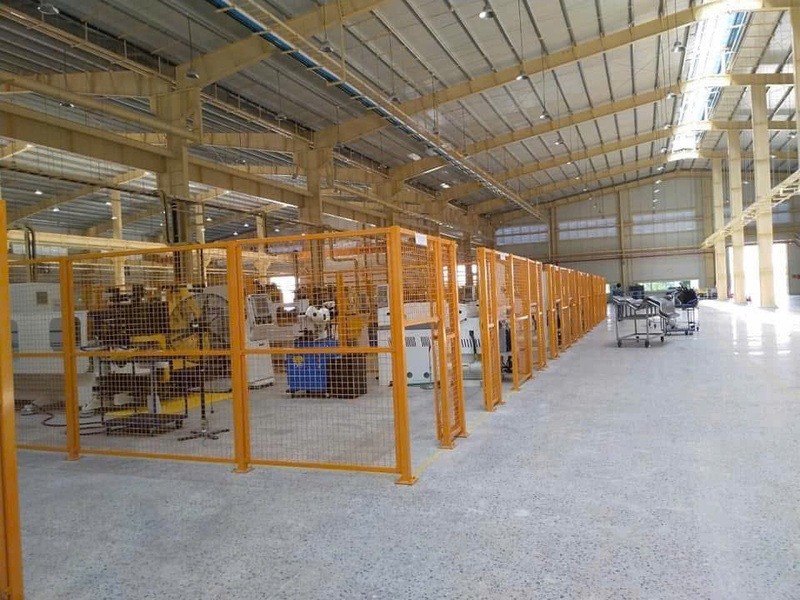 Khung vách ngăn nhà xưởng, khung ngăn sân bóng Pickerball - Lưới Thép ATN Steel - Công Ty TNHH Lưới Thép ATN Steel